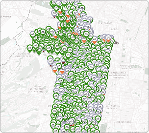Mapa de estaciones Ecobici