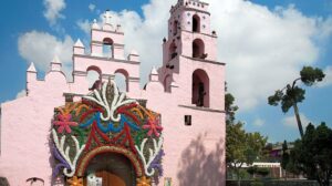 San Martín Plaza, Chapel and Kiosk in San Pedro Atocpan